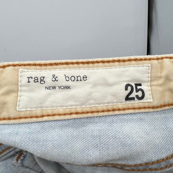 rag & bone Alex High Rise Straight Leg in Primrose Jeans Women's 25 Blue - Picture 10 of 12